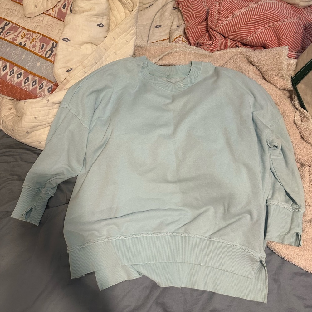 Medium blue Aerie oversized pull over